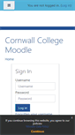 Mobile Screenshot of moodle.cornwall.ac.uk