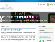 Tablet Screenshot of library.cornwall.on.ca
