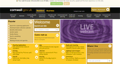 Desktop Screenshot of cornwall.gov.uk