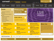 Tablet Screenshot of cornwall.gov.uk